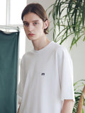 マスノウン(MASSNOUN) SL LOGO SEVERAL LINE OVERSIZED T-SHIRTS MSNTS006-WT