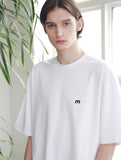 マスノウン(MASSNOUN) SL LOGO SEVERAL LINE OVERSIZED T-SHIRTS MSNTS006-WT