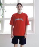 マスノウン(MASSNOUN) ADAPT LOGO OVERSIZED T-SHIRTS MSNTS007-RD