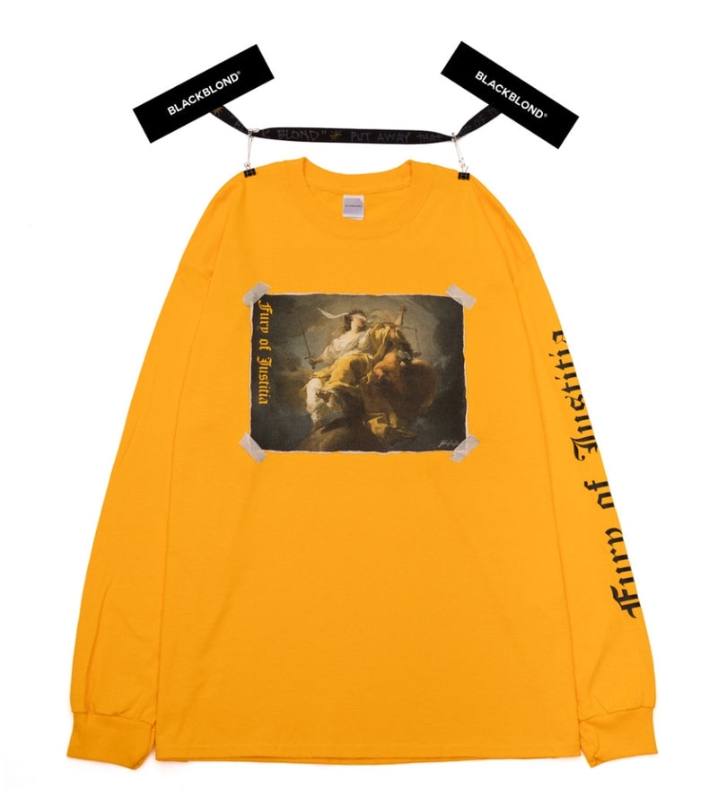 ブラックブロンド(BLACKBLOND) BBD Justitia Long Sleeve Tee (Yellow)