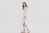 ロマンティッククラウン(ROMANTIC CROWN) GNAC STRIPE SHIRT DRESS_WHITE