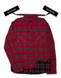 ブラックブロンド(BLACKBLOND) BBD Layered Check Shirt (Red)