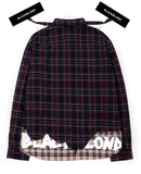 ブラックブロンド(BLACKBLOND) BBD Layered Check Shirt (Navy)