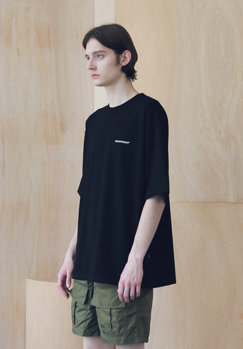 マスノウン(MASSNOUN) HOT-LINE OVERSIZED T-SHIRTS MSNTS008-BK
