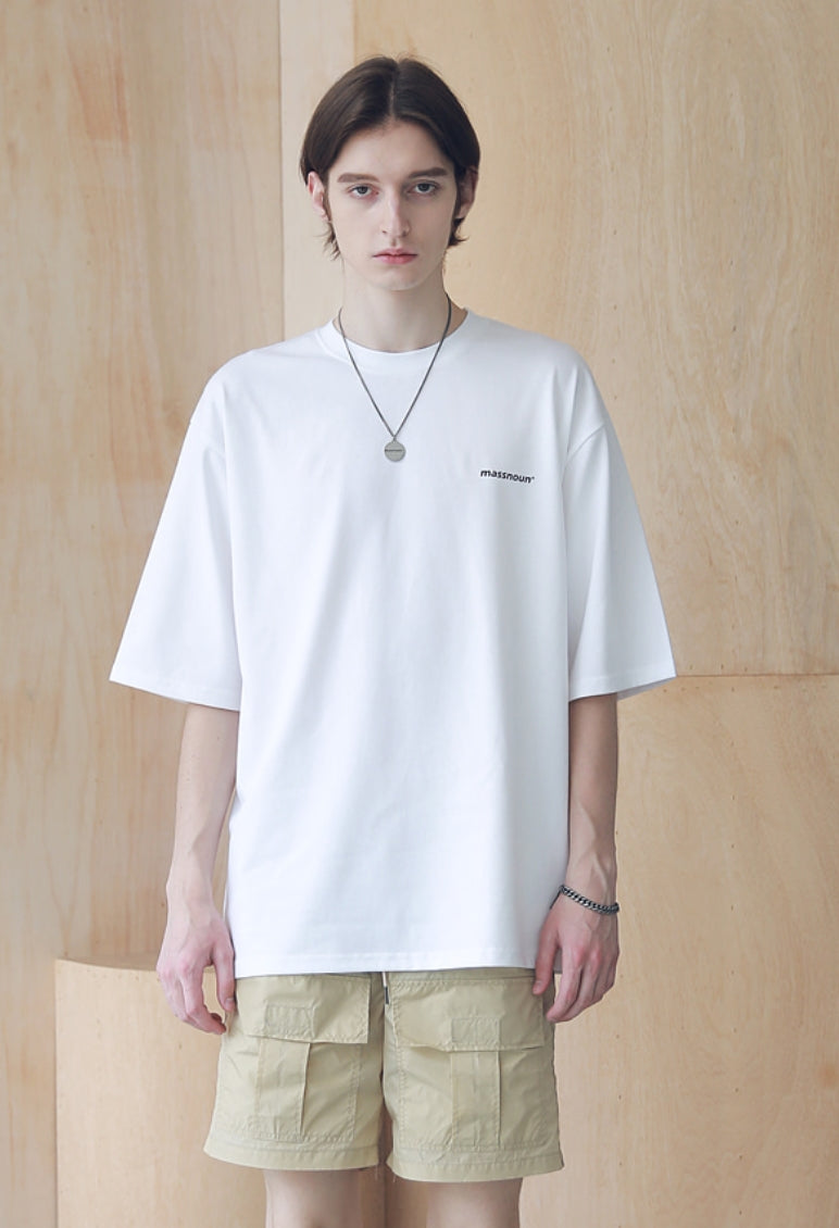 マスノウン(MASSNOUN) HOT-LINE OVERSIZED T-SHIRTS MSNTS008-WT