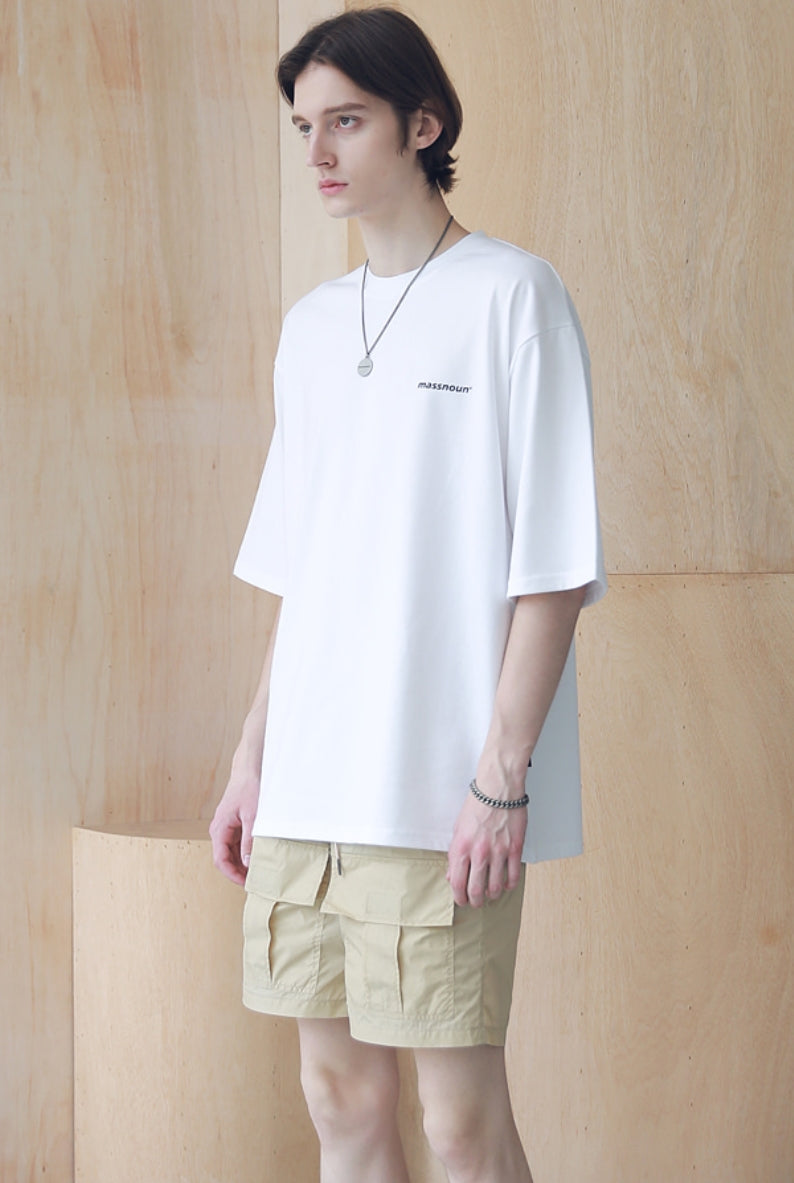 マスノウン(MASSNOUN) HOT-LINE OVERSIZED T-SHIRTS MSNTS008-WT