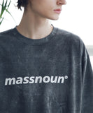 マスノウン(MASSNOUN) SL LOGO TIE-DYE OVERSIZED T-SHIRTS MSNTS009-BK