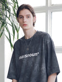 マスノウン(MASSNOUN) SL LOGO TIE-DYE OVERSIZED T-SHIRTS MSNTS009-BK