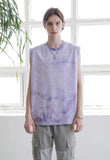 マスノウン(MASSNOUN) SL LOGO TIE-DYE OVERSIZED SLEEVELESS MSNSV002-PP