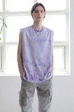 マスノウン(MASSNOUN) SL LOGO TIE-DYE OVERSIZED SLEEVELESS MSNSV002-PP