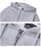 ダブルユーブイプロジェクト(WV PROJECT) VEINING ZIP-UP GRAY MJHD7307