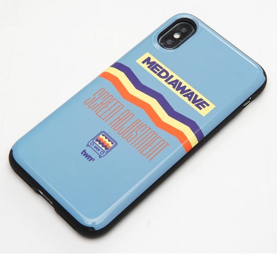 ティーダブリューエヌ(TWN) SCREEN POCKET PHONE CASE (Blue grey)