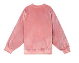 ステレオバイナルズ(Stereo Vinyls)  [FW19 Pink Panther] Velour Raglan Sweatshirts(Pink)