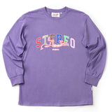 ステレオバイナルズ(Stereo Vinyls) [FW19 Pink Panther] Stereo Logo Long Sleeve(Lavender)