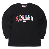 ステレオバイナルズ(Stereo Vinyls) [FW19 Pink Panther] Stereo Logo Long Sleeve (Black)