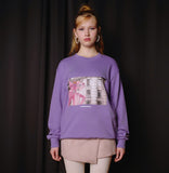 ステレオバイナルズ(Stereo Vinyls)[FW19 Pink Panther] Picture Sweatshirts(Lavender)