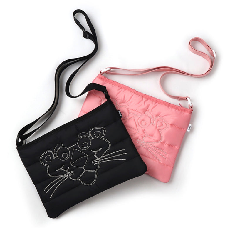 ステレオバイナルズ(Stereo Vinyls) [FW19 Pink Panther] PP Face Padding Bag(Black)