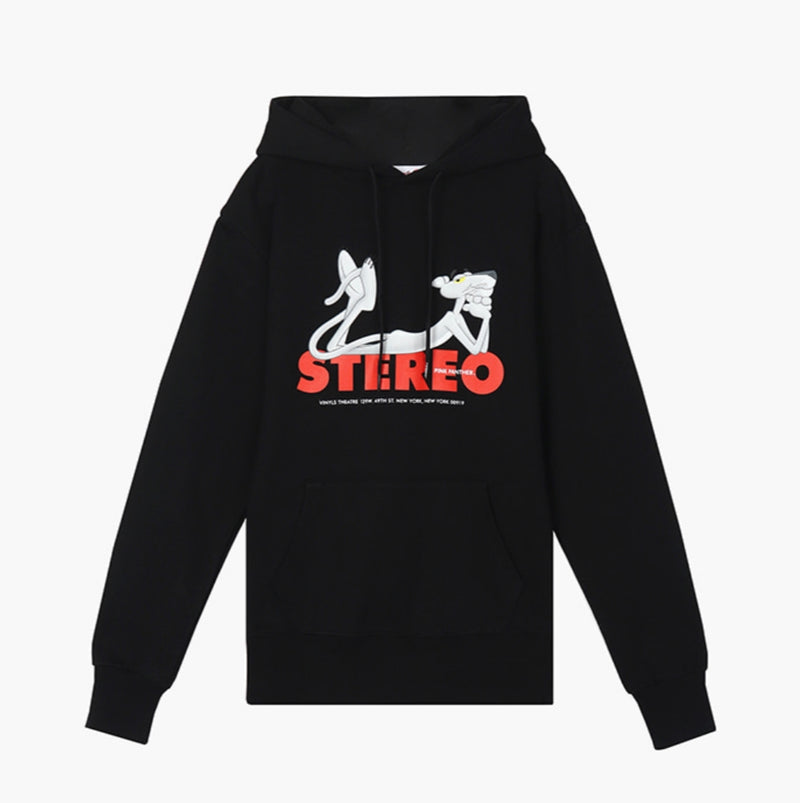 ステレオバイナルズ(Stereo Vinyls)[FW19 Pink Panther] PP Chicago Hoodie(Black)
