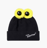 ステレオバイナルズ(Stereo Vinyls) [FW19 Pink Panther] PP Eyes Beanie(Black)