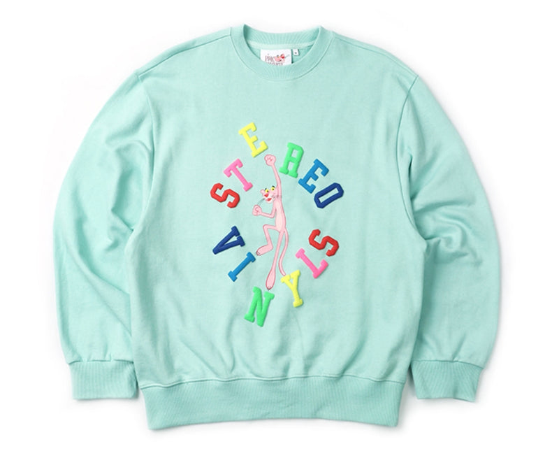ステレオバイナルズ(Stereo Vinyls) [FW19 Pink Panther] Jumping PP Sweatshirts(Mint)
