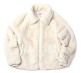 ステレオバイナルズ(Stereo Vinyls) [FW19 Pink Panther] Faux Fur Jacket(Ivory)