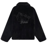 ステレオバイナルズ(Stereo Vinyls) [FW19 Pink Panther] Faux Fur Jacket(Black)