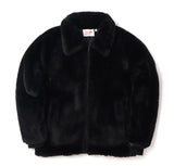 ステレオバイナルズ(Stereo Vinyls) [FW19 Pink Panther] Faux Fur Jacket(Black)