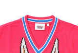 ステレオバイナルズ(Stereo Vinyls)[FW19 Looney Tunes] Bugs Bunny Knit Vest(Pink)