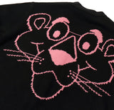 ステレオバイナルズ(Stereo Vinyls)[FW19 Pink Panther] Knit Cardigan(Black)