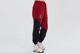 ロマンティッククラウン(ROMANTIC CROWN) COLOR BLOCK LOGO SWEAT PANTS_BURGUNDY