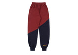 ロマンティッククラウン(ROMANTIC CROWN) COLOR BLOCK LOGO SWEAT PANTS_BURGUNDY