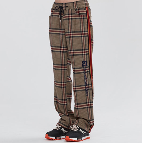 ロマンティッククラウン(ROMANTIC CROWN) OLD CHECK SLACKS_BEIGE