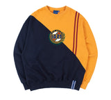 ロマンティッククラウン(ROMANTIC CROWN) COLOR BLOCK LOGO SWEATSHIRT_YELLOW