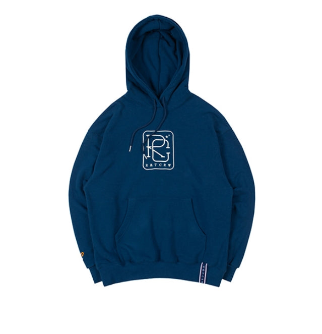 ロマンティッククラウン(ROMANTIC CROWN)RC BIG LOGO HOOD_BLUE