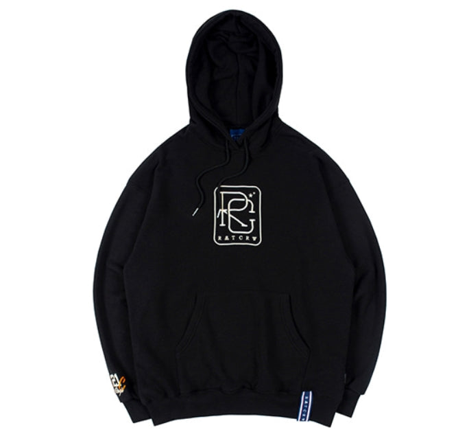 ロマンティッククラウン(ROMANTIC CROWN)RC BIG LOGO HOOD_BLACK