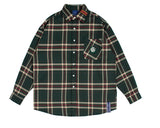 ロマンティッククラウン(ROMANTIC CROWN) OLD CHECK WIDE SHIRT_GREEN