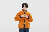 ロマンティッククラウン(ROMANTIC CROWN) BUTTON FLEECE JUMPER_YELLOW