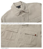 ダブルユーブイプロジェクト(WV PROJECT)WORKLOOK PIGMENT SHIRT BEIGE MJLS7317