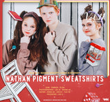 ダブルユーブイプロジェクト(WV PROJECT) NATHAN PIGMENT SWEAT SHIRTS BRICK JJMT7233