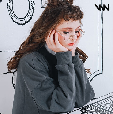 ダブルユーブイプロジェクト(WV PROJECT) NATHAN PIGMENT SWEAT SHIRTS CHARCOAL JJMT7233