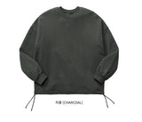 ダブルユーブイプロジェクト(WV PROJECT) NATHAN PIGMENT SWEAT SHIRTS CHARCOAL JJMT7233