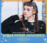 ダブルユーブイプロジェクト(WV PROJECT) NATHAN PIGMENT SWEAT SHIRTS BLACK JJMT7233