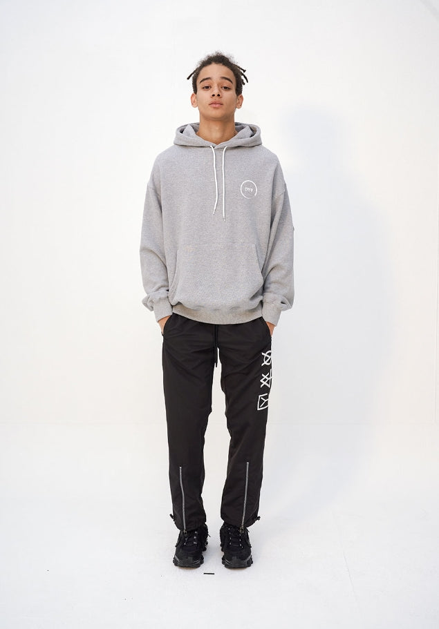 オーワイ(OY) BACK STRING HOODIE - GREY