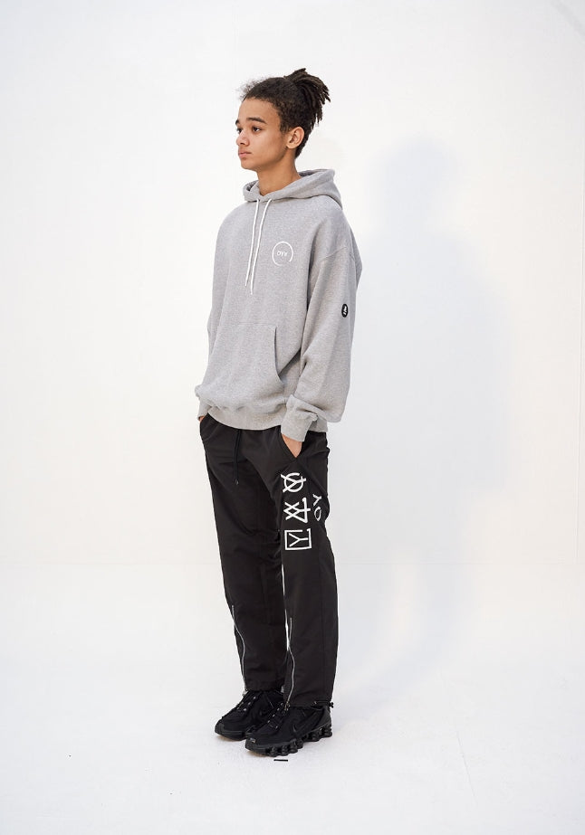 オーワイ(OY) BACK STRING HOODIE - GREY