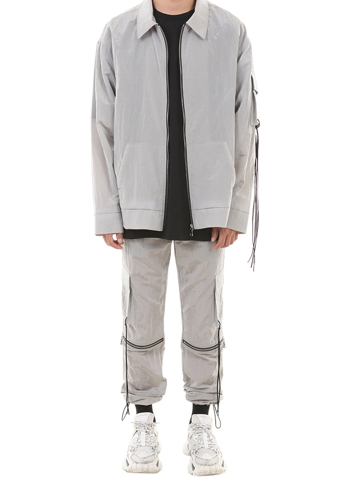 ランベルシオ(LANG VERSIO) 189 Nylon Metal String Jogger Pants