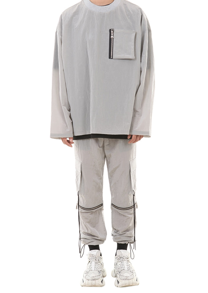 ランベルシオ(LANG VERSIO) 189 Nylon Metal String Jogger Pants