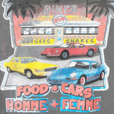 HOMME PLUS FAMME(オムファム)  DINER TEE BLACK