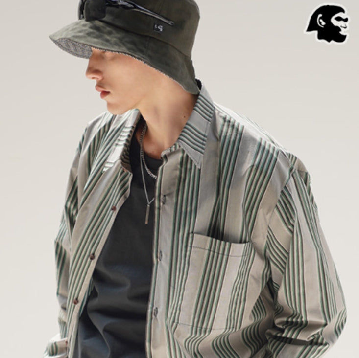 パーステップ(PERSTEP) Save Stripe Shirt 3種 SMLS4306