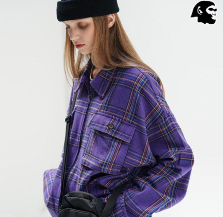 パーステップ(PERSTEP) Check Big Pocket Wool Jacket 2種 SMLS4285