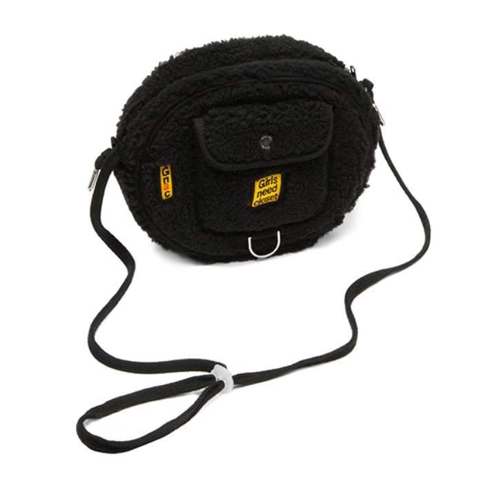 ロマンティッククラウン(ROMANTIC CROWN) GNAC FLEECE COIN BAG_BLACK